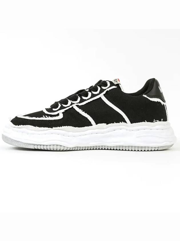 Wayne Canvas Low Top Sneakers Black - MAISON MIHARA YASUHIRO - BALAAN 4