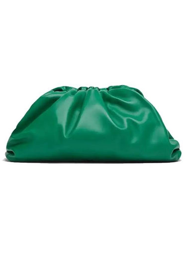 Nappa Pouch Dumpling Clutch Bag Green - BOTTEGA VENETA - BALAAN 1