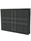 Check Pattern Clutch Bag Black - BURBERRY - BALAAN 3