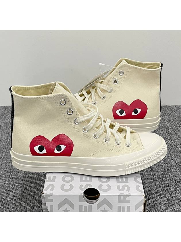 Heart Chuck Taylor Converse High Top Sneakers 150205C P1K112 2 - COMME DES GARCONS PLAY - BALAAN 3