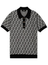 FF Motif Wool Polo Shirt Black - FENDI - BALAAN 2