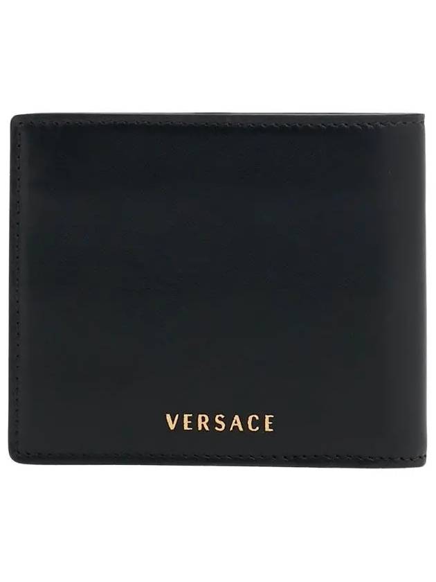 Medusa Head Pattern Stud Bifold Half Wallet Black - VERSACE - BALAAN 6