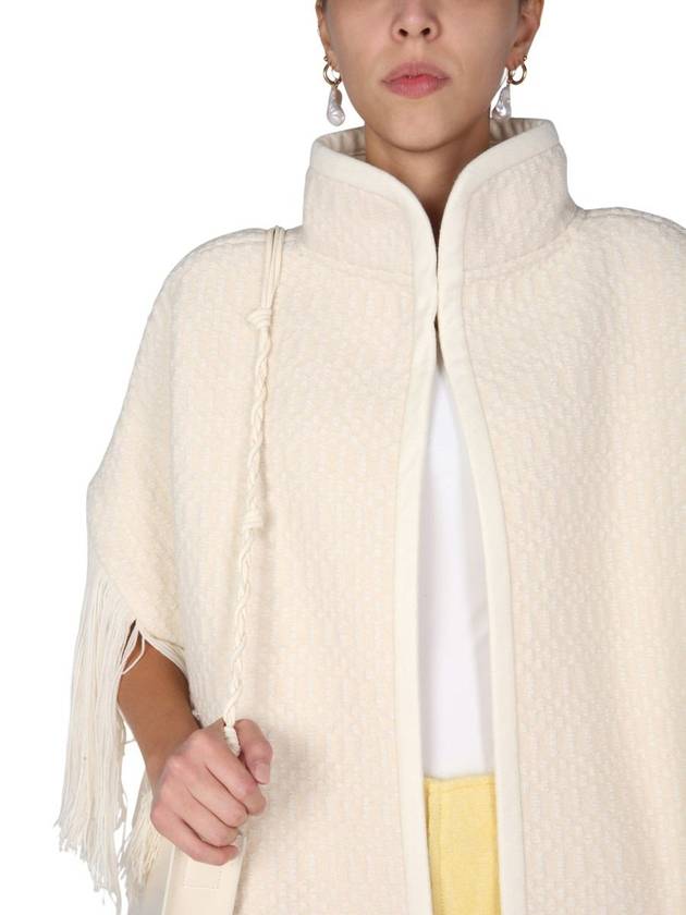 Women's Jacquard Cape - JIL SANDER - BALAAN 4