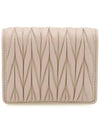 Matelasse Leather Half Wallet Light Pink - MIU MIU - BALAAN 4