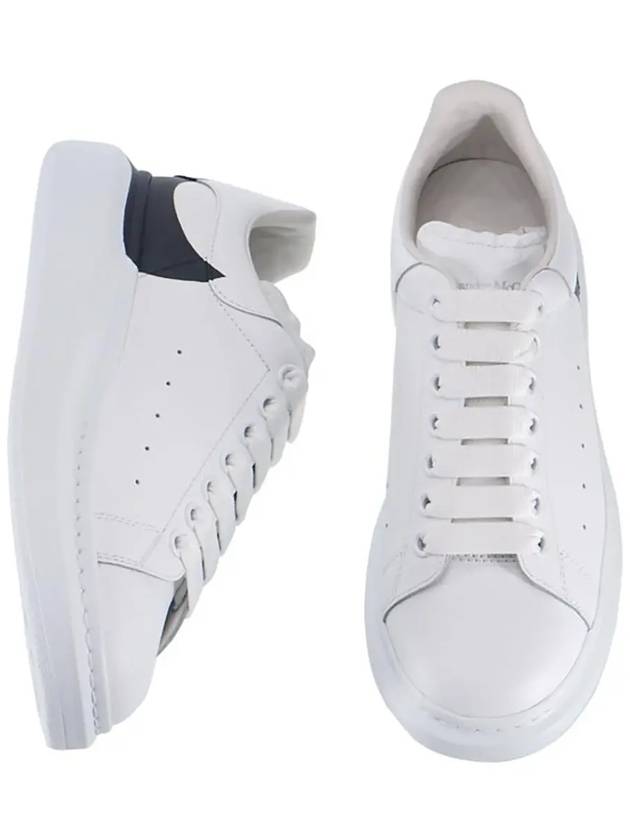 Men's Black Painting Oversole Low Top Sneakers White - ALEXANDER MCQUEEN - BALAAN 3