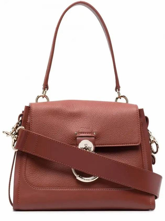 Tess Small Day Tote Shoulder Bag Brown - CHLOE - BALAAN.