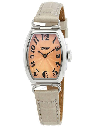 Tissot Heritage Quartz Orange Dial Ladies Watch T128.109.16.282.00 - TISSOT - BALAAN 1