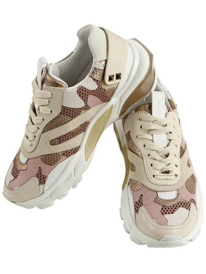 Camouflage Bounce Low-Top Sneakers White Pink - VALENTINO - BALAAN 2