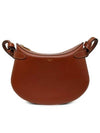 Shiny Calfkin Francais Noeuds Besace Shoulder Bag Brown - CELINE - BALAAN 2