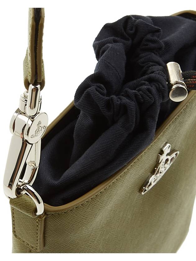 Saffiano Drawstring Cross Bag Green - VIVIENNE WESTWOOD - BALAAN 9