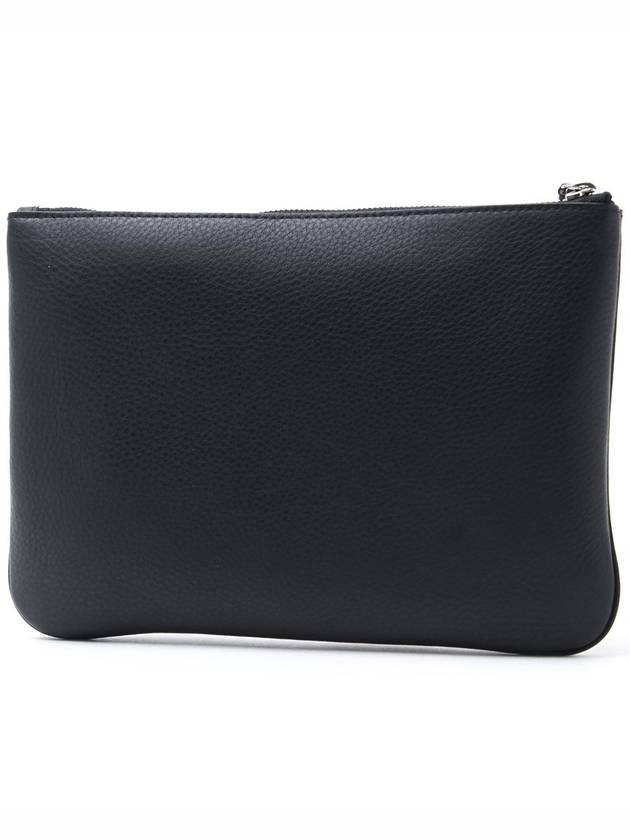 Logo Medium Leather Clutch Bag Black - BALENCIAGA - BALAAN 3