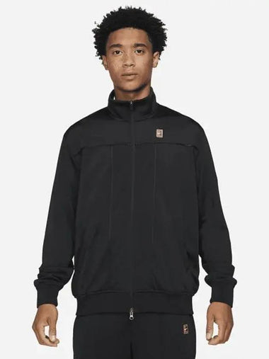 Court Tennis Zip-Up Jacket Black - NIKE - BALAAN 1