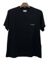 Back Logo Square Label Cotton Short Sleeve T-Shirt Black - WOOYOUNGMI - BALAAN 3