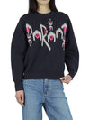 Intarsia Logo Sweatshirt Black - ISABEL MARANT ETOILE - BALAAN 3