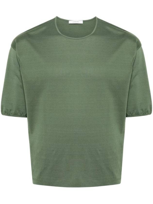 Mercerised Jersey Short Sleeve T-Shirt Green - LEMAIRE - BALAAN 1