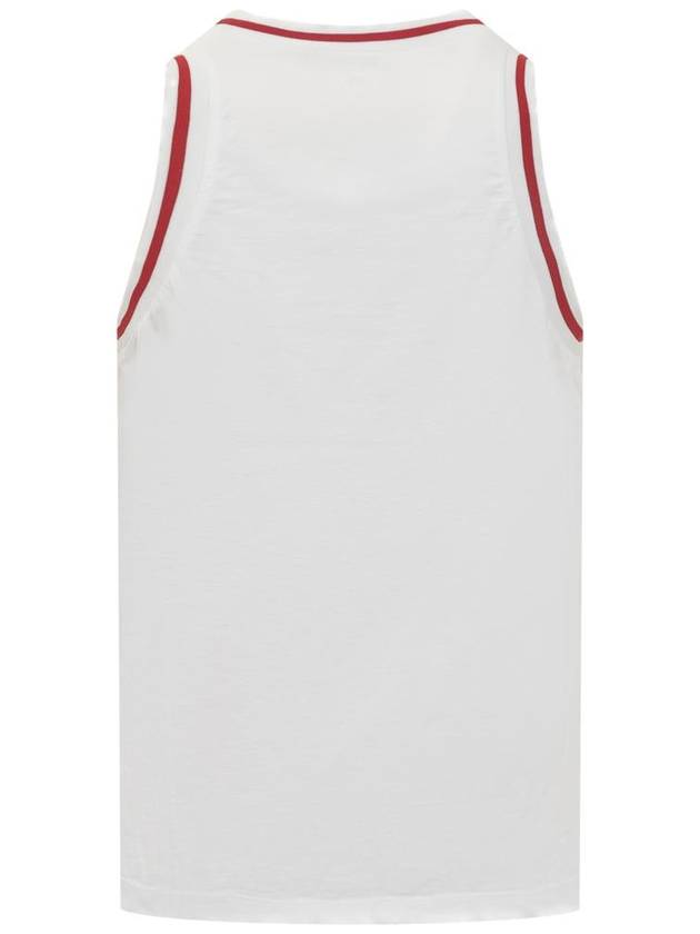 Logo Print Cotton Tank Sleeveless White - DSQUARED2 - BALAAN 3