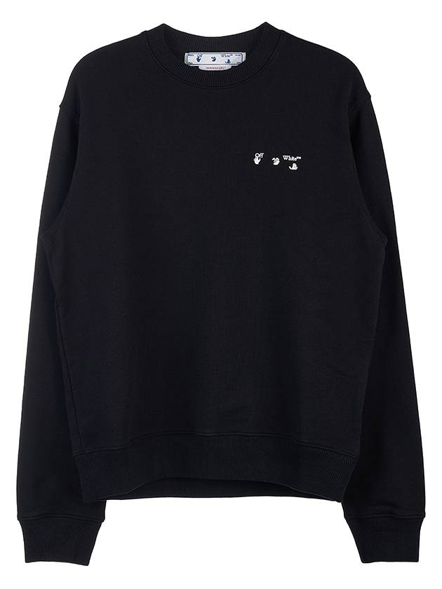 Hands Off Logo Sweatshirt Sweatshirt Black - OFF WHITE - BALAAN 2