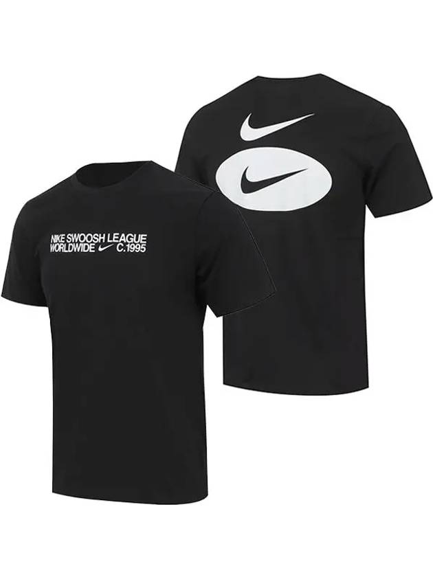 Essential Core 4 Short Sleeves T-Shirt Black - NIKE - BALAAN 3