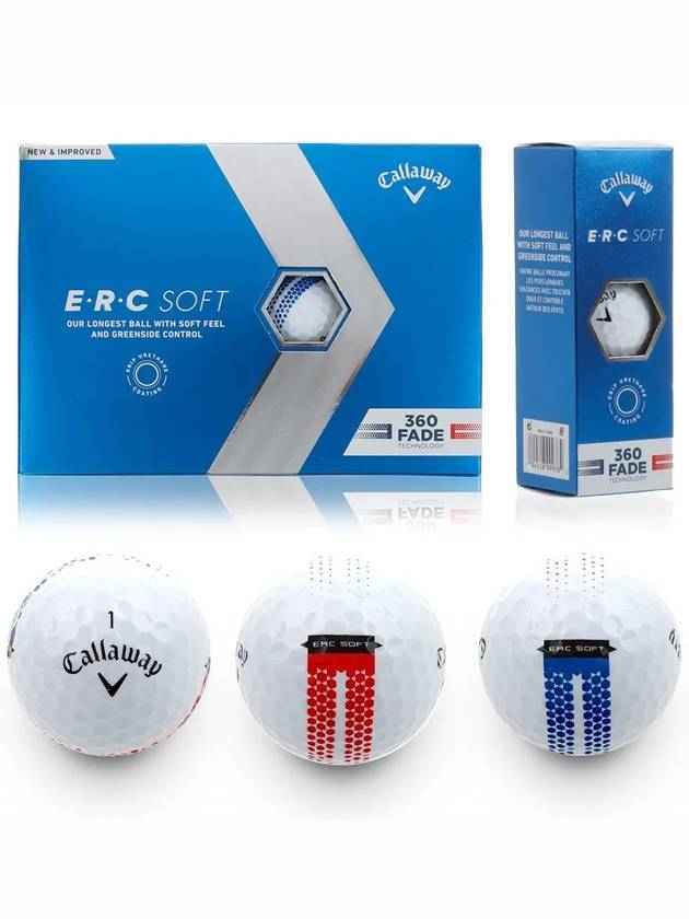 ERC SOFT 360 FADE 3-piece golf ball - CALLAWAY GOLF - BALAAN 4