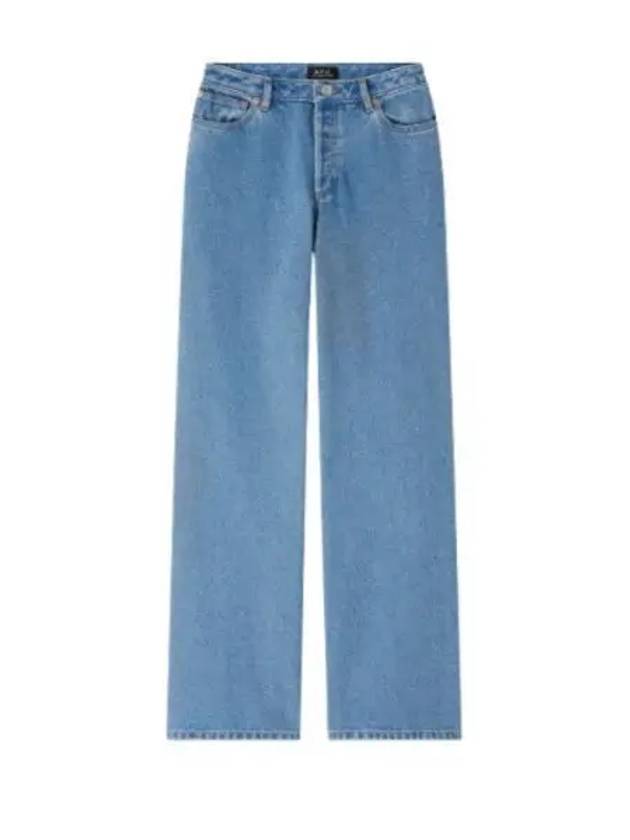 Elisabeth Denim Wide Jeans Stone Wash Indigo - A.P.C. - BALAAN 2