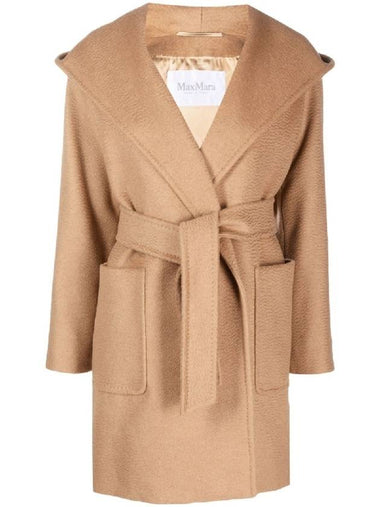 Rialto Collar Robe Single Coat Camel - MAX MARA - BALAAN 1