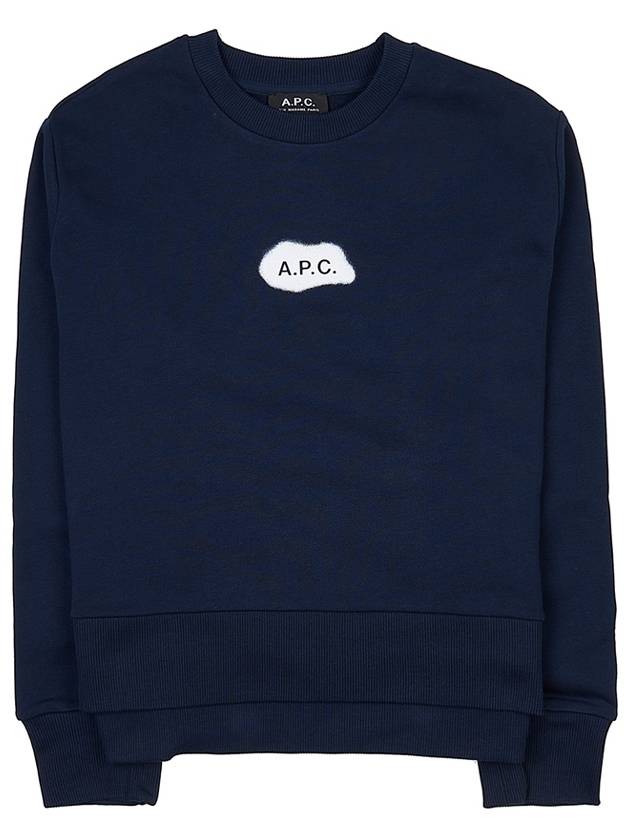 Women's Civile Logo Sweatshirt Dark Navy - A.P.C. - BALAAN 2