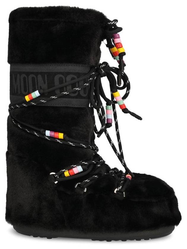 Icon Pouf Beads Winter Boots Black - MOON BOOT - BALAAN 2