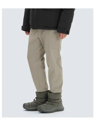 Rago Brushed Cargo Jogger Pants S24WUTPT38 Beige - SNOW PEAK - BALAAN 1