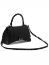 Hourglass Shiny Box Calfskin Small Tote Bag Black - BALENCIAGA - BALAAN 3