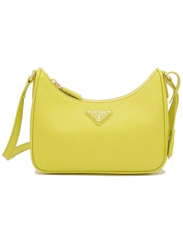 Re-Edition Saffiano Leather Mini Bag Yellow - PRADA - BALAAN 1