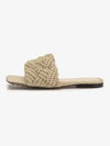 Lido Intrecciato Flat Slipper Cream - BOTTEGA VENETA - BALAAN 2