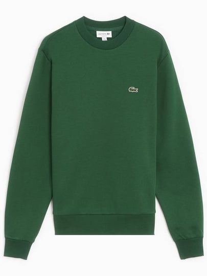 Logo Patch Crew Neck Sweatshirt Green - LACOSTE - BALAAN 2