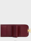 Small Priomphe Flap Wallet Shiny Calfskin Light Burgundy 10D783DPV 28LB - CELINE - BALAAN 4