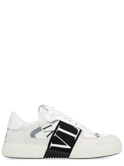 VL7N Band Leather Low Top Sneakers White - VALENTINO - BALAAN 2