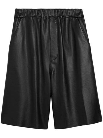 Midi Leather Shorts E24USO324LH0029 - AMI - BALAAN 1