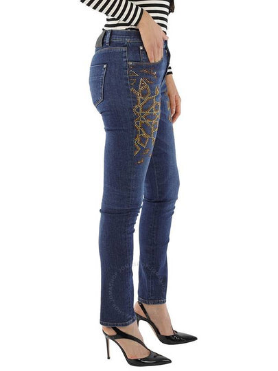 Roberto Cavalli Ladies Riad Embroidered Skinny Jeans, Brand Size 42 (US Size 8) - ROBERTO CAVALLI - BALAAN 2