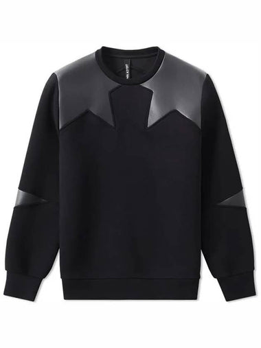 Star Panel Sweatshirt PBJS191C E519C 01 - NEIL BARRETT - BALAAN 1