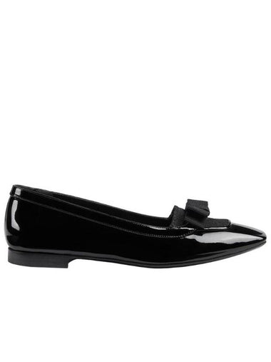 GG Canvas Patent Leather Ballet Flat Black - GUCCI - BALAAN 1