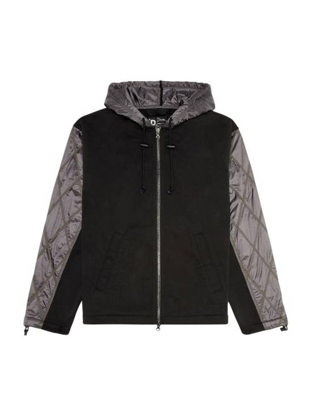 J Lombe Zip-Up Hoodie Black - DIESEL - BALAAN 2