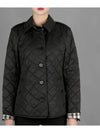 New Frankby Diamond Quilted Jacket Black - BURBERRY - BALAAN 2