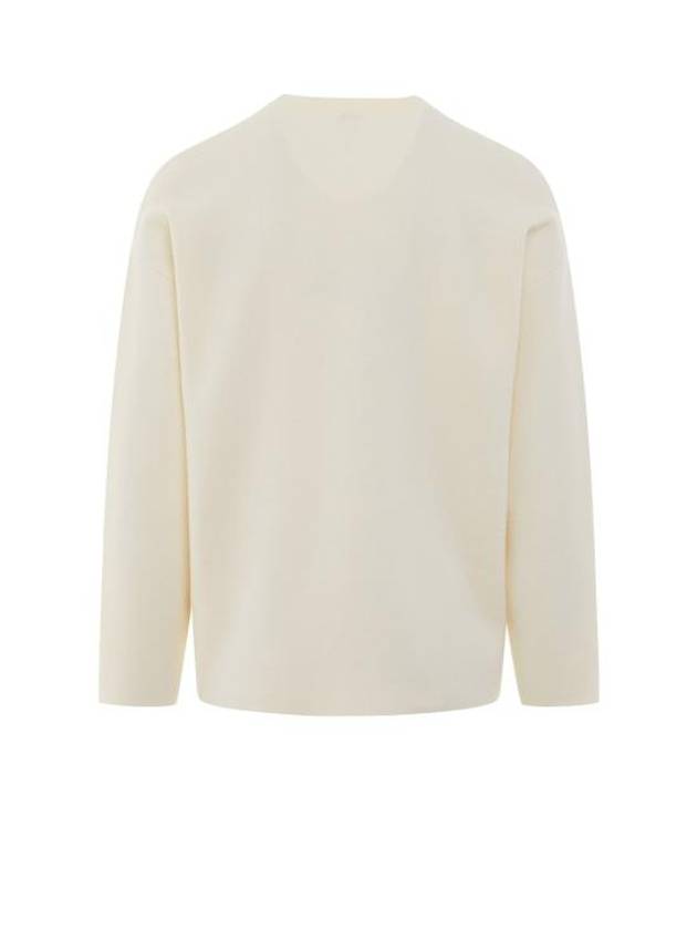 Debossed Anagram Wool Knit Top White - LOEWE - BALAAN 4