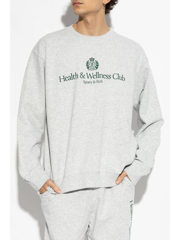 Sporty & Rich Sweatshirt From The H&W Crest - Heather Collection, Unisex, Grey - SPORTY & RICH - BALAAN 5