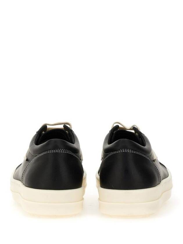 Rick Owens Leather Sneaker - RICK OWENS - BALAAN 3