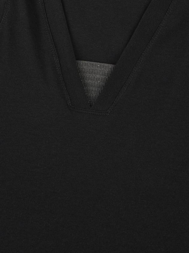 23 ss V-neck tank top M0TC8EL672 C101 NERO B0170005477 - BRUNELLO CUCINELLI - BALAAN 4