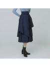 TAFFTA WIDE SKIRT PANTS NY navy - TIBAEG - BALAAN 1