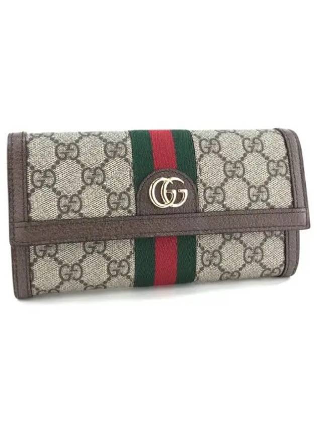 Ophidia Canvas Long Wallet Brown - GUCCI - BALAAN 4