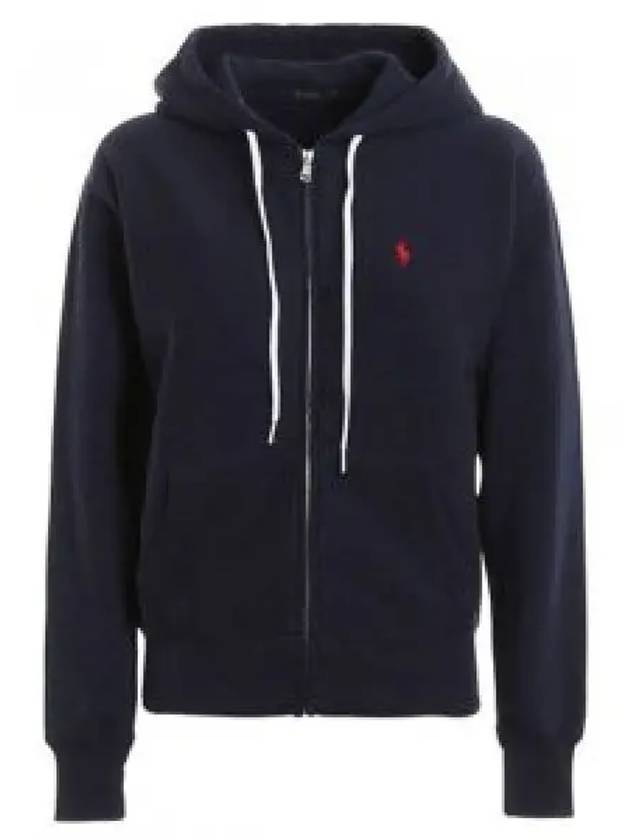 Embroidered Logo Zip Up Hoodie Navy - POLO RALPH LAUREN - BALAAN 2