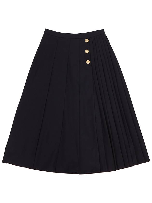 Renna Pleated Skirt Black - MAX MARA - BALAAN 1