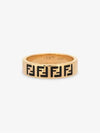 FF Logo Band Ring Gold - FENDI - BALAAN 3