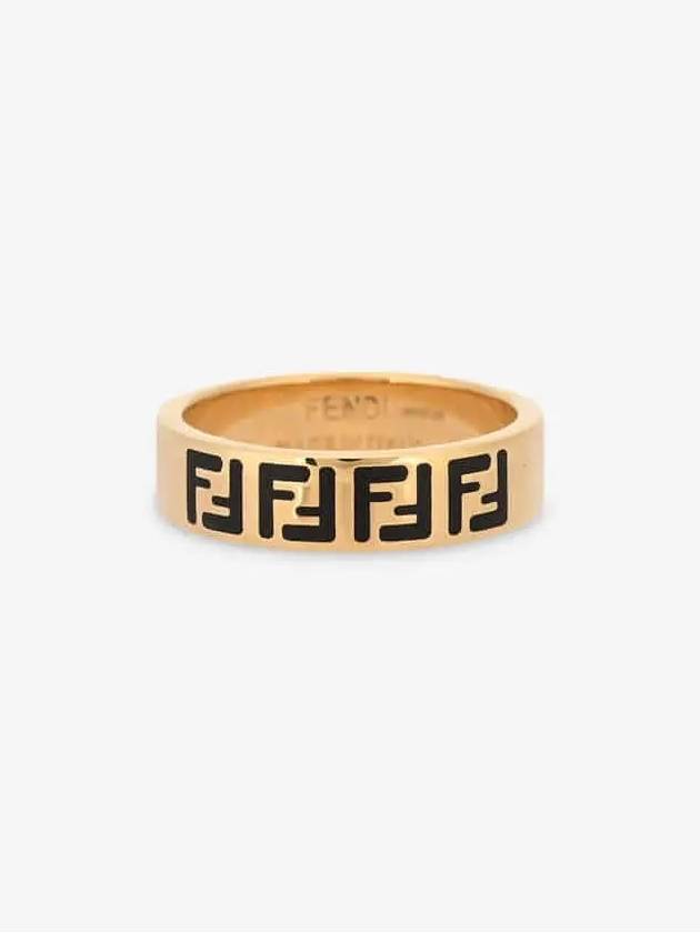 FF Logo Band Ring Gold - FENDI - BALAAN 3